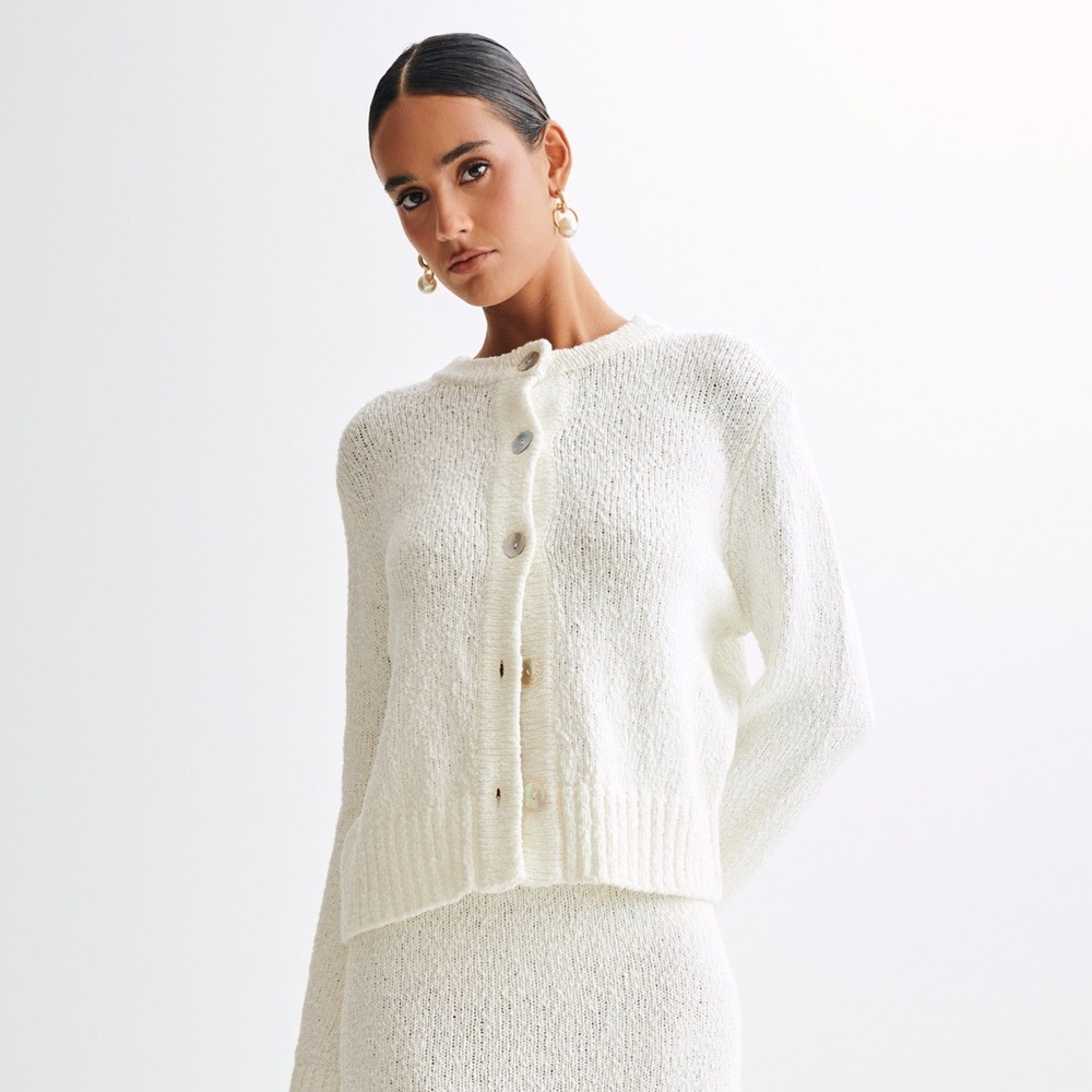 Meshki White Knit Sweater